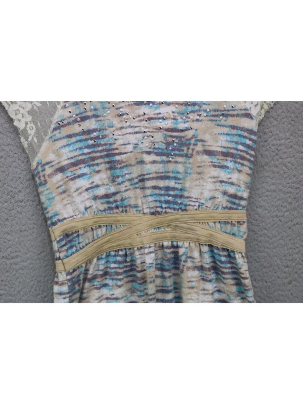 Free People Barracuda Lace Open Back Mini Dress-Size XS-BOHO-Hippie - Picture 3 of 10